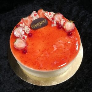 Vit choklad och jordgubb